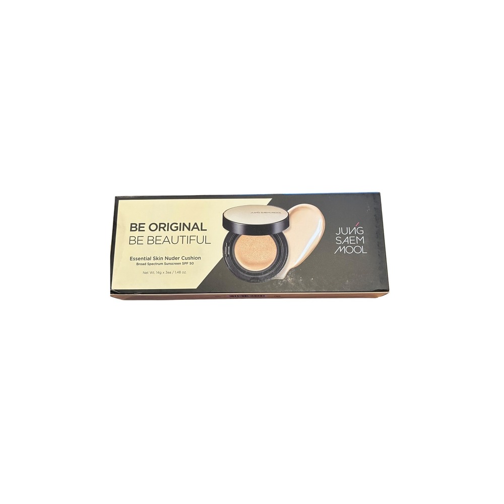 Jung Saem Mool Essential Skin Nuder Cushion SPF50 Set #17 Fair-Light 14g x 3 NIB